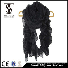 Wholesale fashion lady acrylic crushed scarf